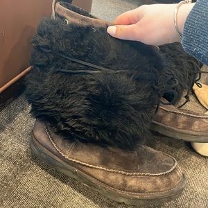 UGG Black and brown eskimo boots